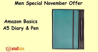 Amazon basics A5 Diary with Ribbon Bookmark & Pen 764