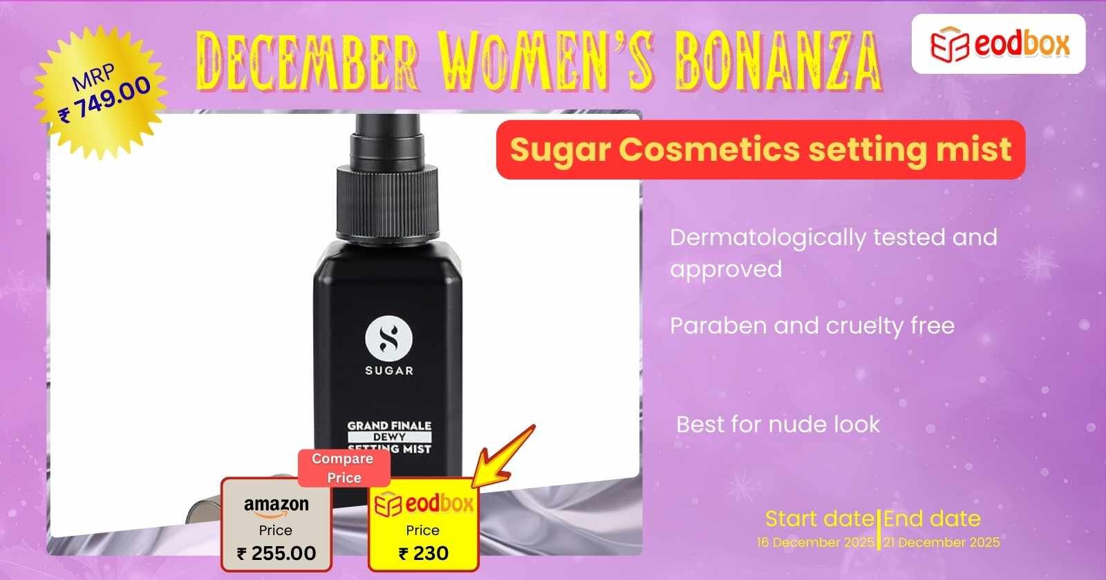 Sugar Cosmetics  setting mist 861