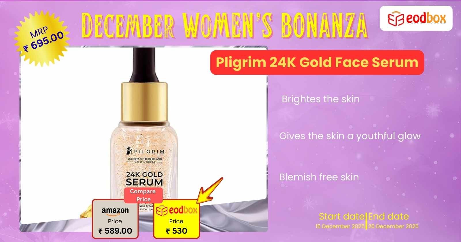 Pligrim 24K Gold Face Serum 860