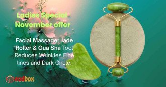 Facial Massager Jade Roller & Gua Sha Tool 723