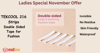 TEKCOOL 216 Strips Double Sided Tape for Fashion 734