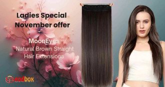 MoonEyes Natural Brown Straight Hair Extensions 724