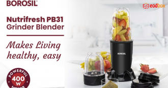 Borosil NutriFresh PB31 Portable Mini-Blender & Grinder