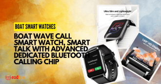 boAt Wave Call Smart Watch, Smart Talk with Advanced Dedicated Bluetooth Calling Chip, 1.69” HD Display with 550 NITS & 70% Color Gamut, 150+ Watch Faces, Multi-Sport Modes,HR,SpO2, IP68