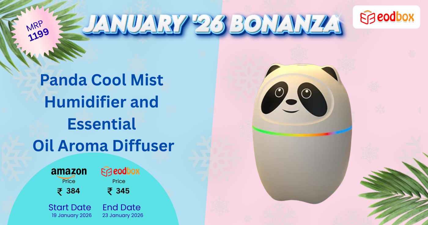 Panda Cool Mist Humidifier and Essential Oil Aroma Diffuser 954